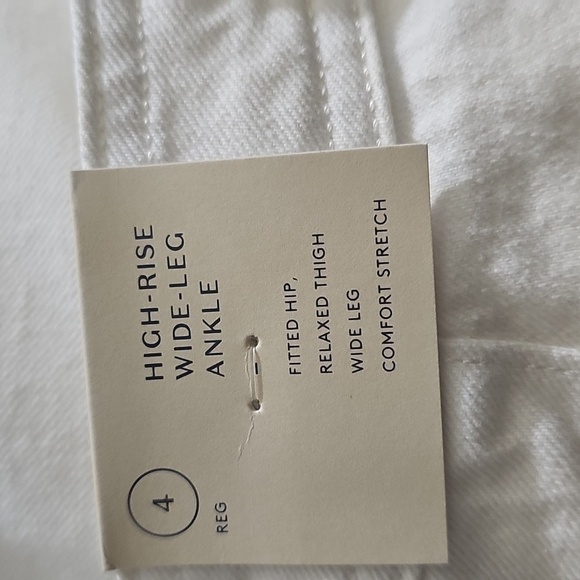 120)Universal Thread High Rise Jean  Sailor Wide Leg Ankle Jeans Relaxed - Picture 5 of 6